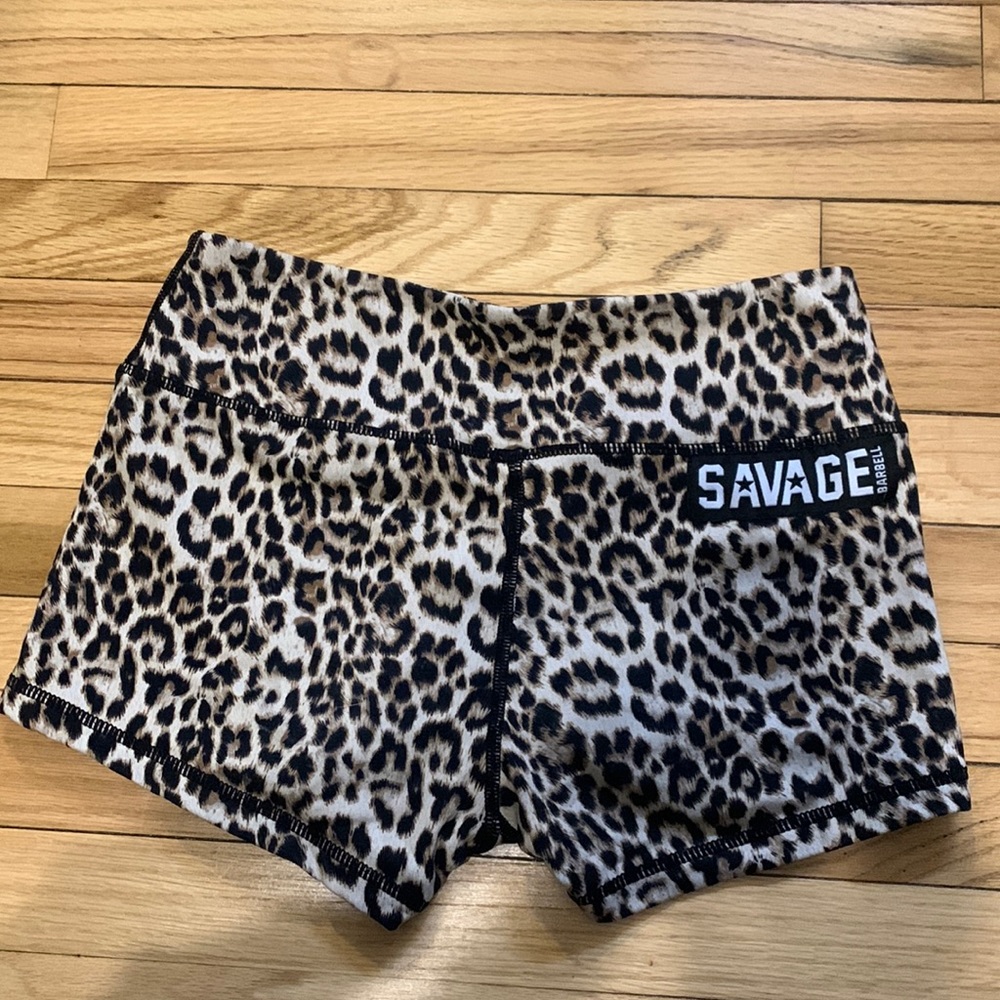 Leopard savage shorts - worn a few times, great condition